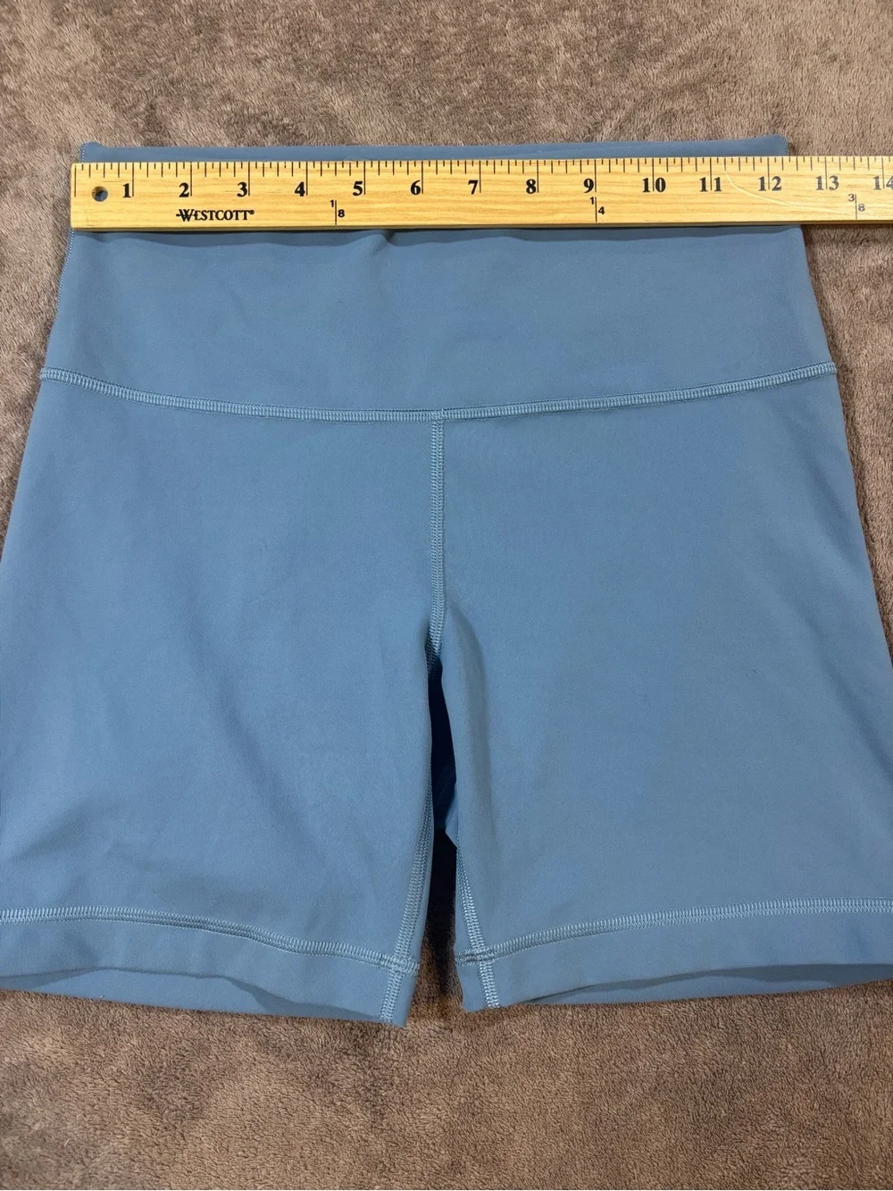 Lululemon Wunder Train High-Rise Short 6 Inch  Womens 8 Light Blue Athletic Bike